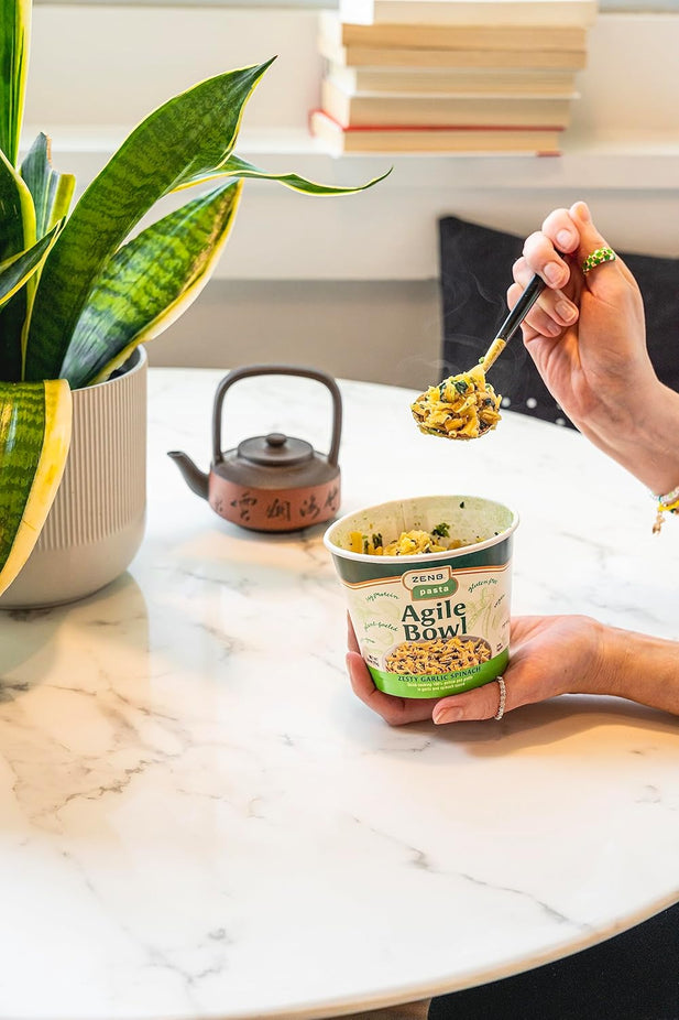 Zesty Garlic Spinach Agile Bowl