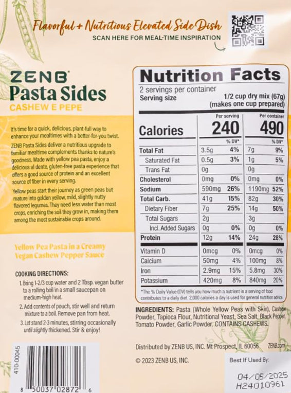 Cashew E Pepe Pasta Side (8 Pack)