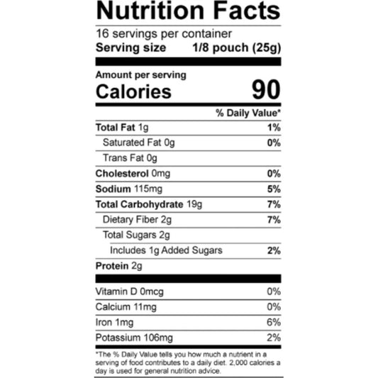 Nutrition Information - House Pie Crust Mix