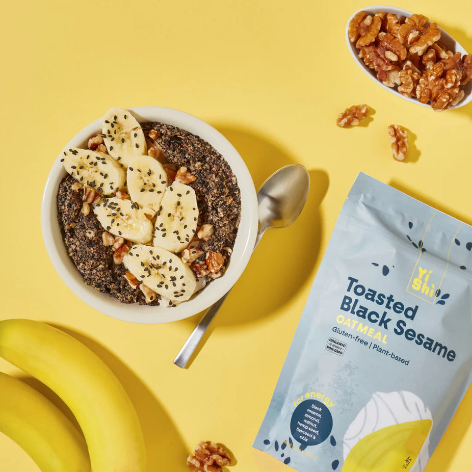 Toasted Black Sesame Oatmeal Pouch