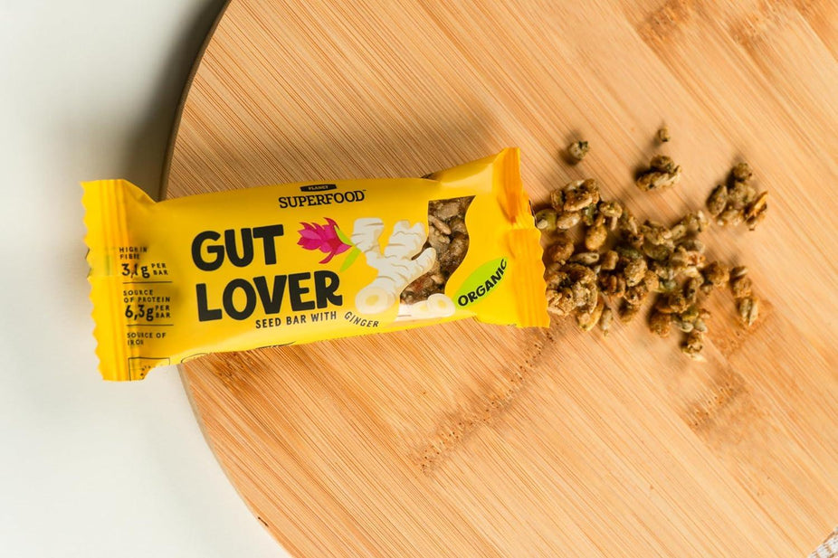 Gut Lover Organic Seed Bar with Ginger  (24 CT)