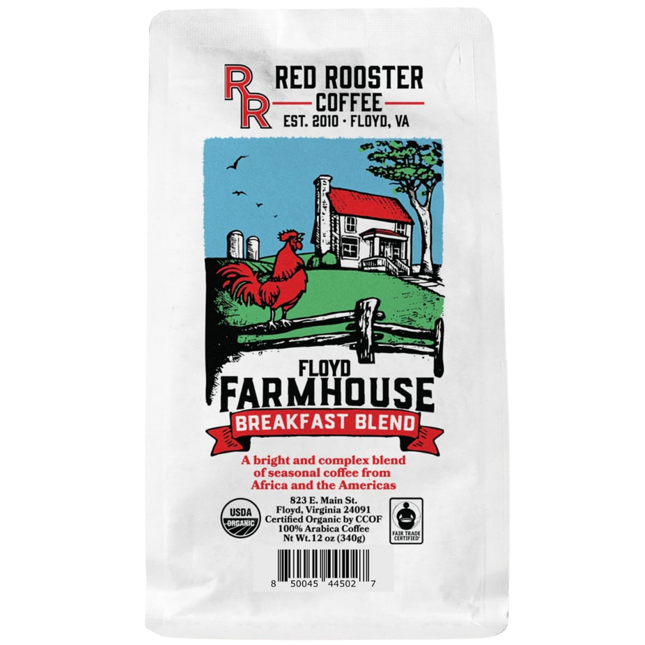 Floyd Farmhouse Breakfast Blend Whole Bean Dark Roast Coffee