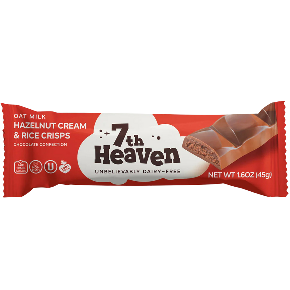 Oat Milk Hazelnut Rice Crisp Bar