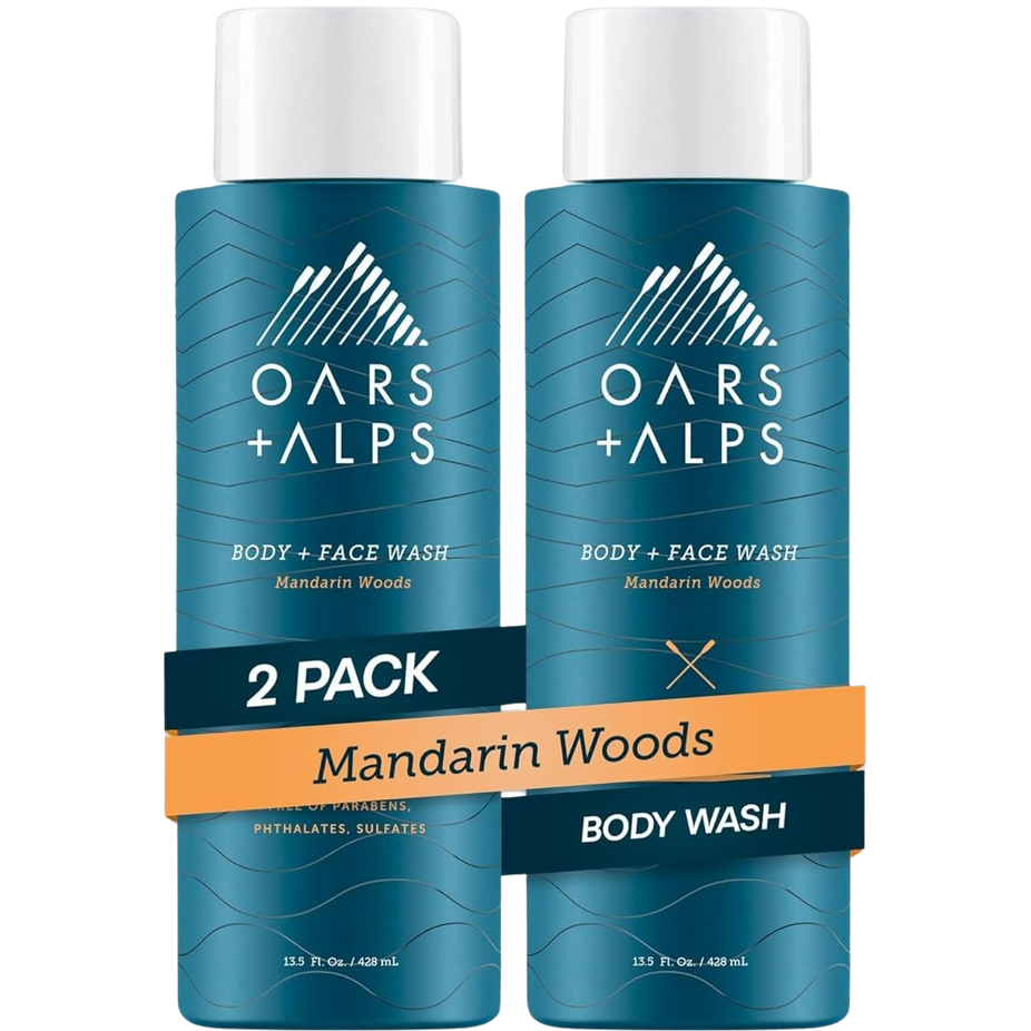 Luxury Body & Face Wash For Men - Mandarin Woods (2 Pack)