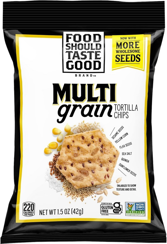 Tortilla Chips Multigrain Gluten Free Snack Bag