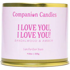 I Love You I Love You! Sandalwood & Amber Candle