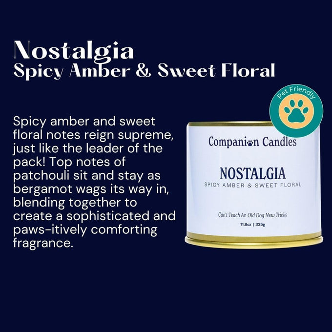 Nostalgia Spicy Amber and Sweet Floral Candle