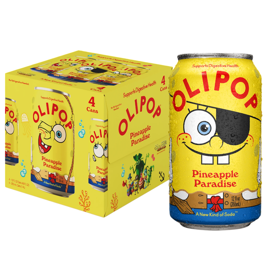 Prebiotic Soda, Pineapple Paradise (4 Pack)