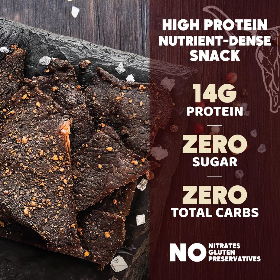 Organic Simply Salt And Pepper Beef Jerky