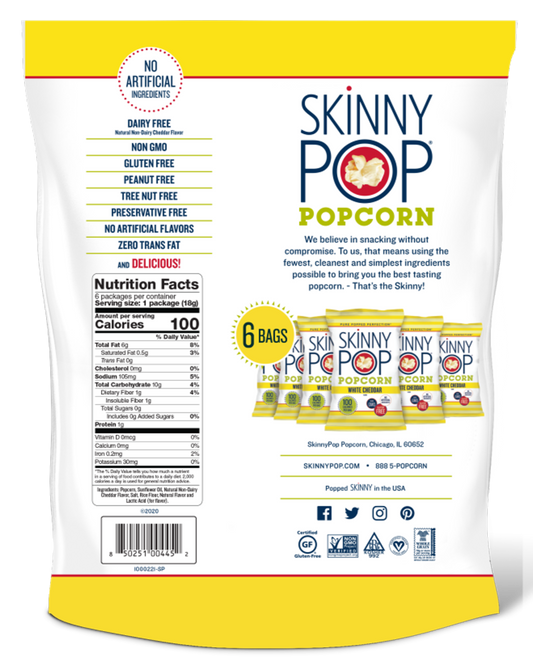 Nutrition Information - Original Popcorn (6 CT)