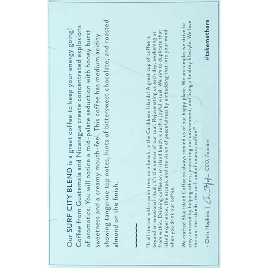 Surf City Blend Medium Roast Coffee (10 K-Cups)