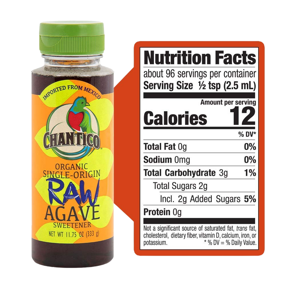 Organic Raw Agave Syrup Sweetener