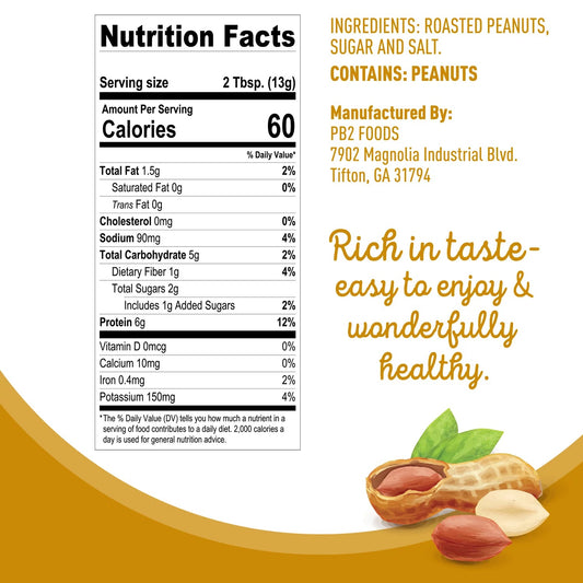 Nutrition Information - Powdered Peanut Butter