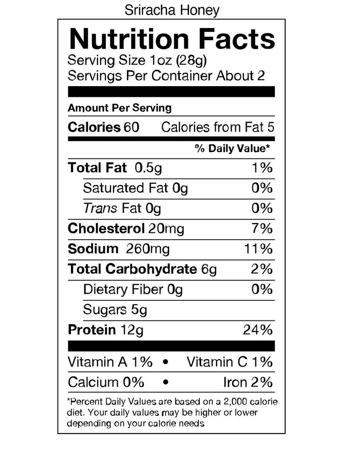 Beef and Turkey Jerky Variety, Original, Sweet Chipotle, Sriracha Honey (4 CT)