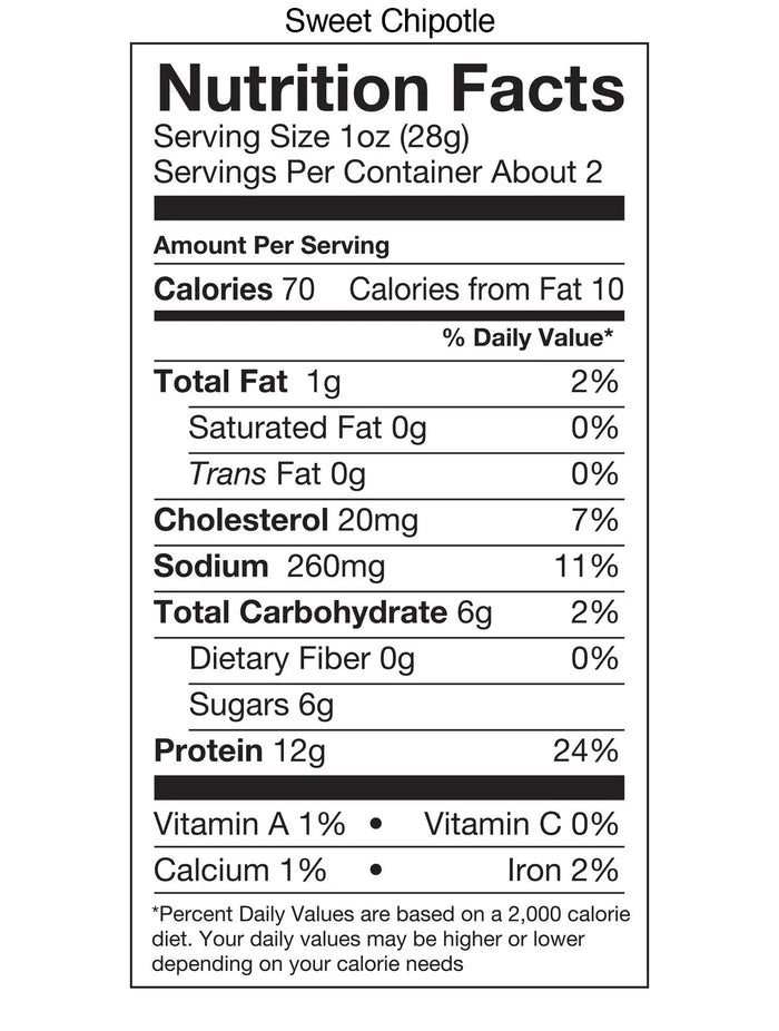 Beef and Turkey Jerky Variety, Original, Sweet Chipotle, Sriracha Honey (4 CT)