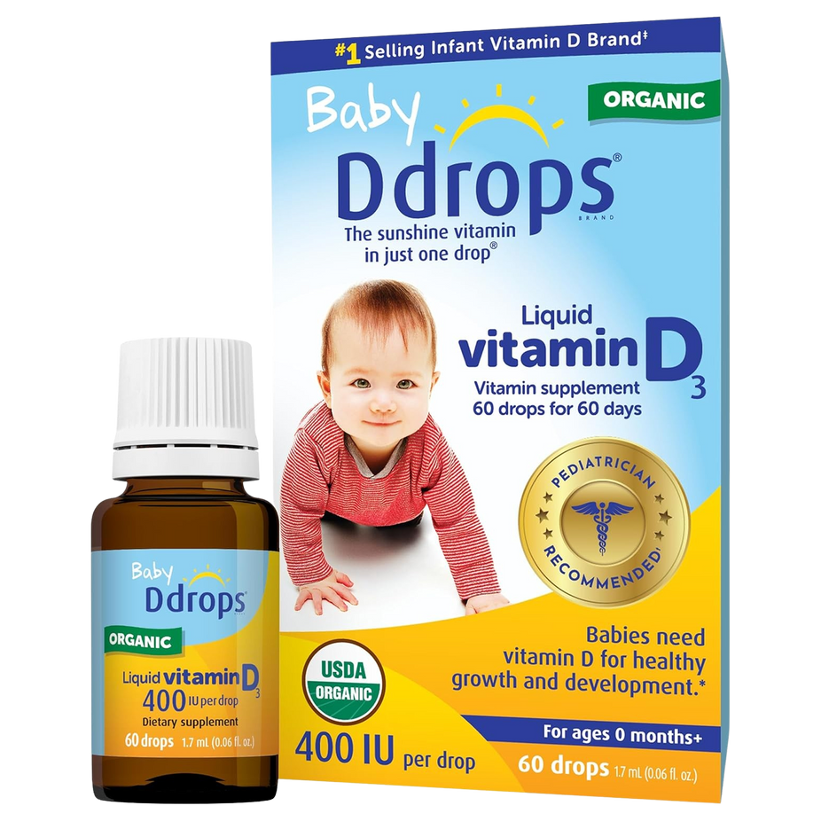 Baby Liquid Vitamin D Supplement 400 IU (60 Drops)