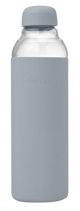 Glass Water Bottle - Slate (20 oz size)