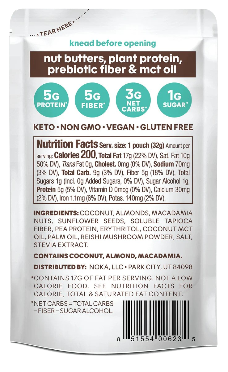 Noka Organics Superfood Nut Butter Macadamia Coconut Sachets (10 CT