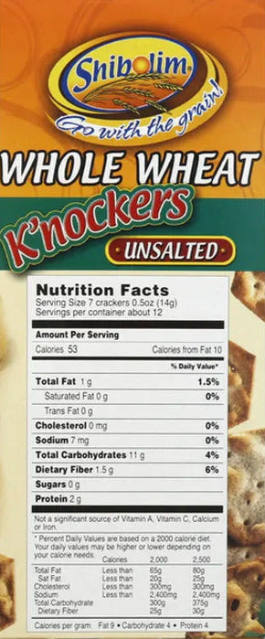 Whole Wheat Unsalted Knockers