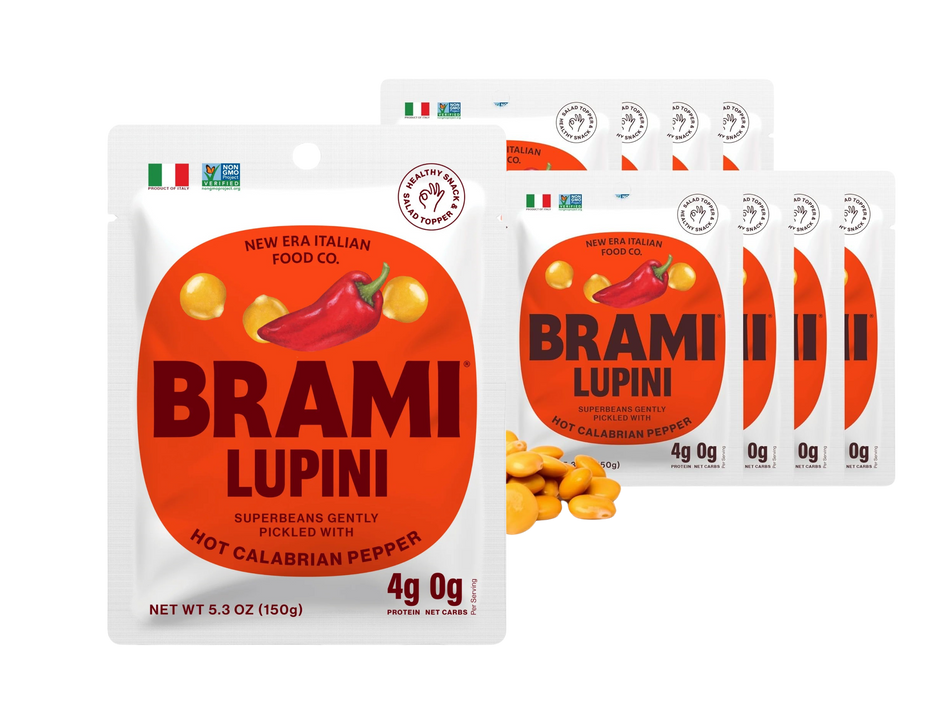 Chili Pepper Italian Snacking Lupini Beans (8 Pack)