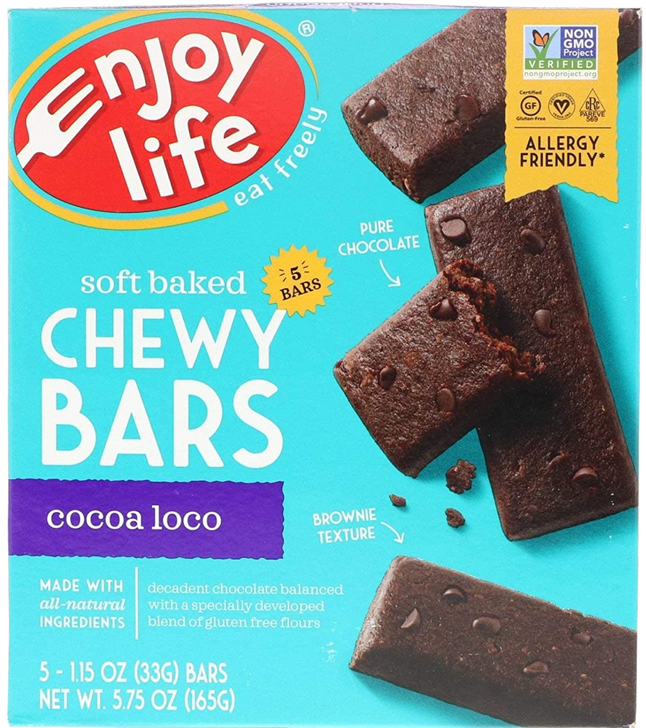Gluten-Free Cocoa Loco Soft Baked Chewy Bars