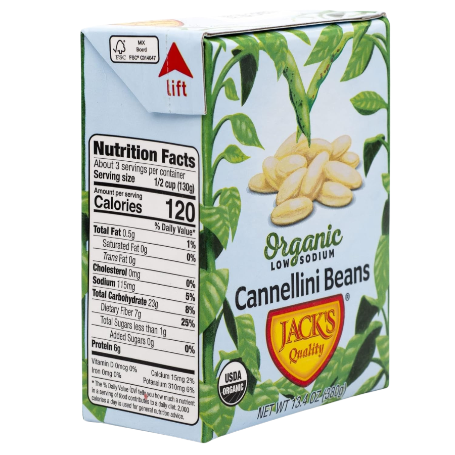 Organic Low Sodium Cannellini Beans
