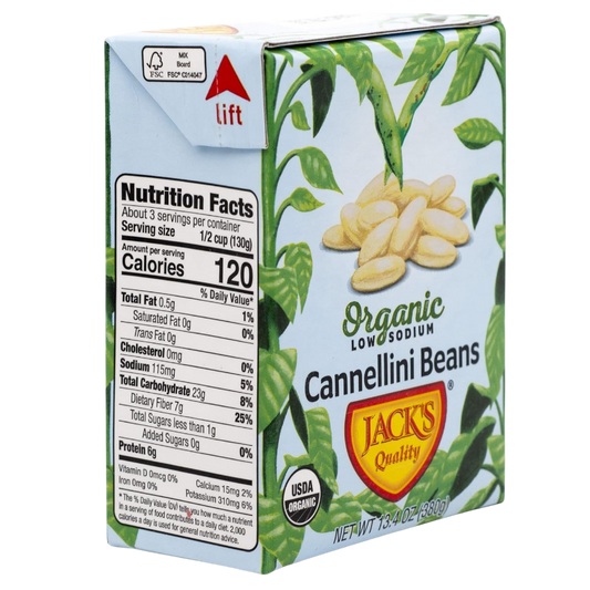 Organic Low Sodium Cannellini Beans