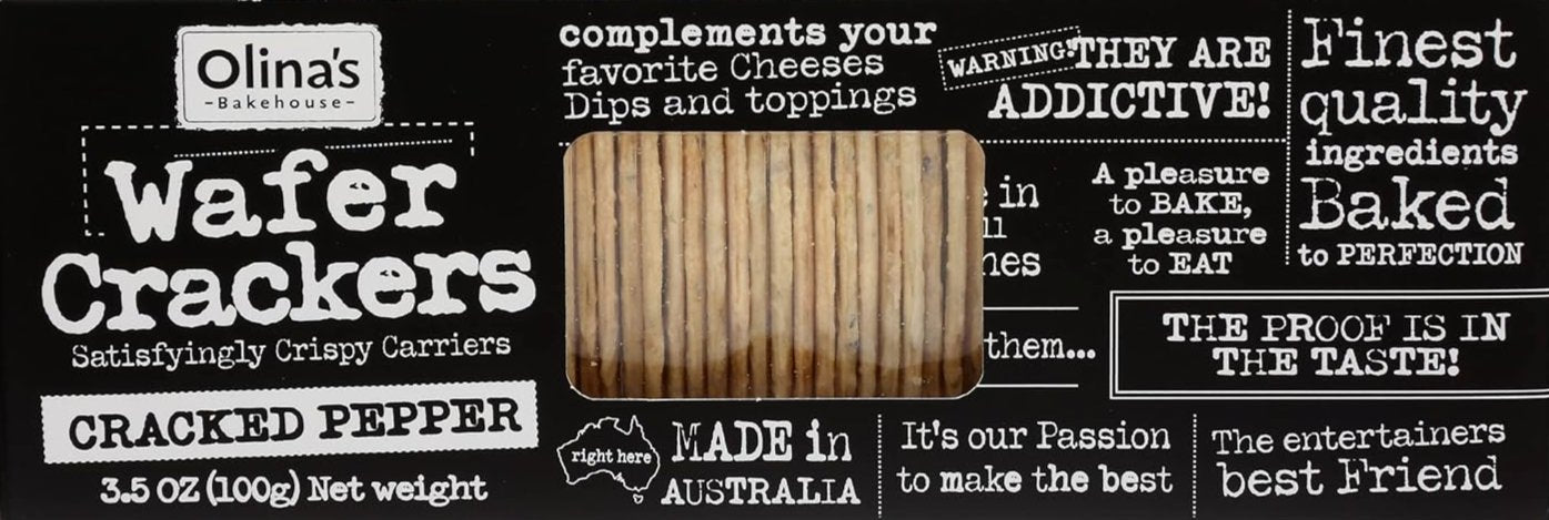 Cracked Pepper Wafer Crackers