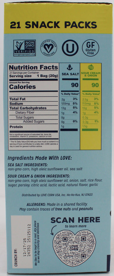 Sea Salt & Sour Cream Onion Variety Pack (21 CT)