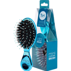 Mini Boar Bristle "Purse Perfect" Hair Brush - Turquoise