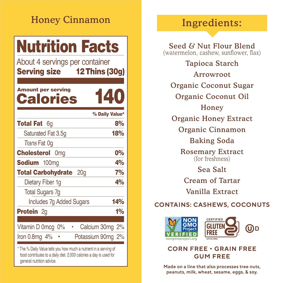 Honey Cinnamon Sweet Thins