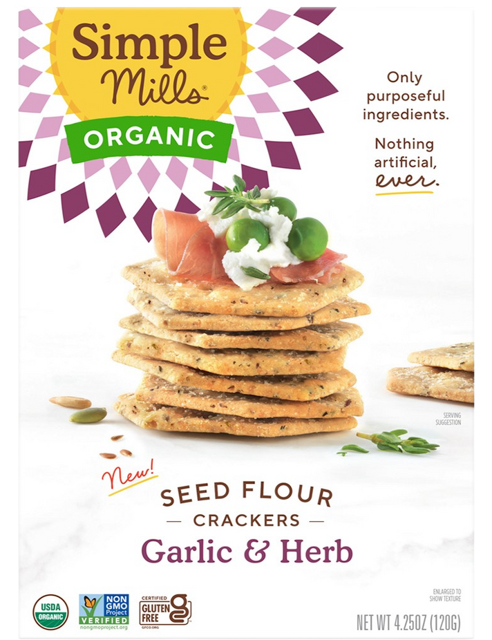 Organic Garlic Herb Seed Cracker