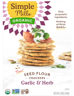 Organic Garlic Herb Seed Cracker