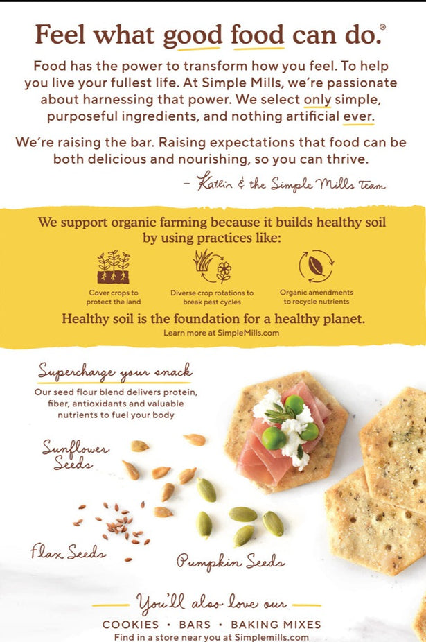 Organic Garlic Herb Seed Cracker