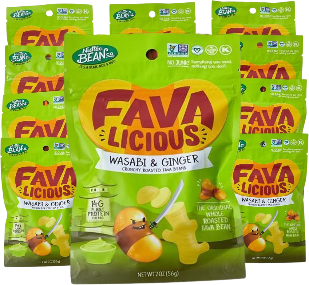 Wasabi & Ginger Roasted Fava Beans (12 Pack)