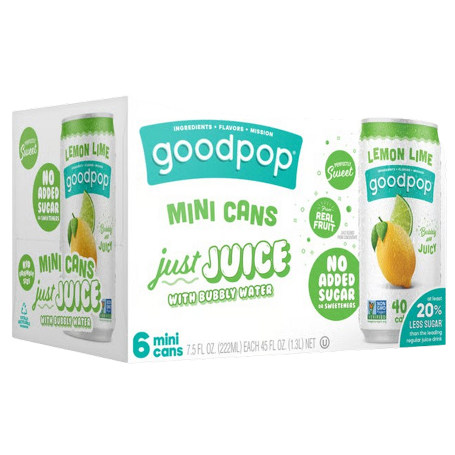 Lemon Lime No Added Sugar Sparkling Juice (6 Pack)