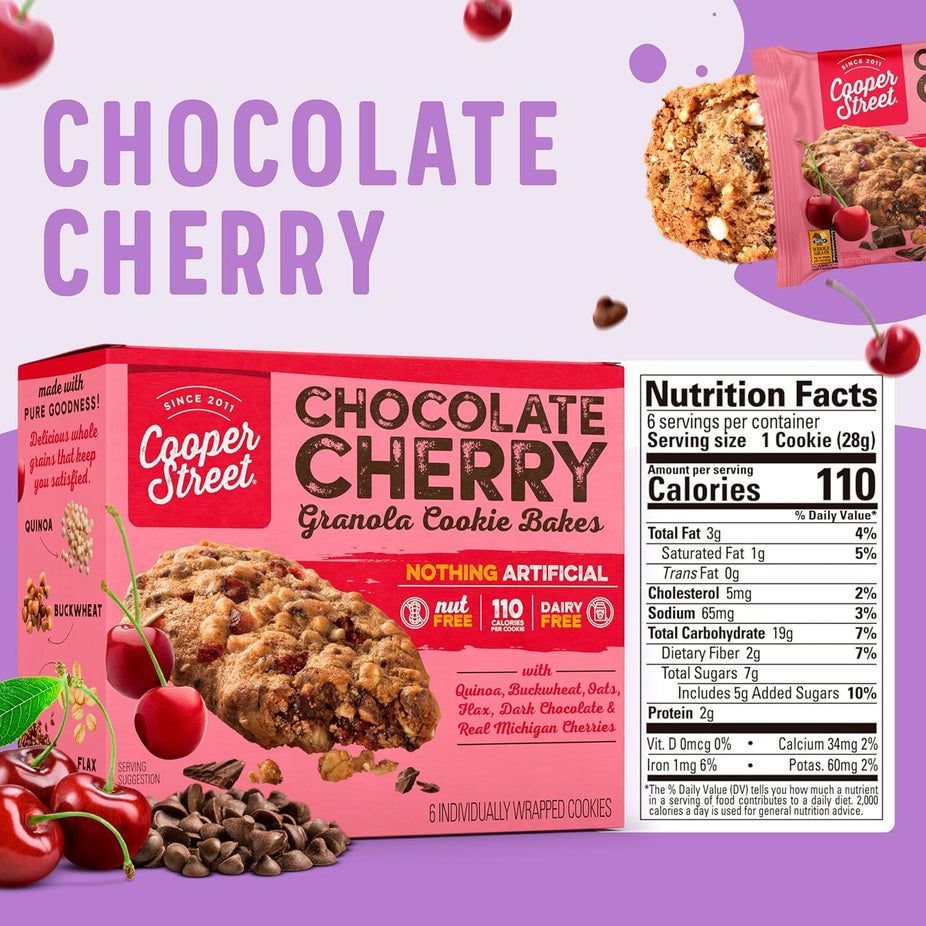 Granola Cookie Bakes - Chocolate Cherry (6 CT)