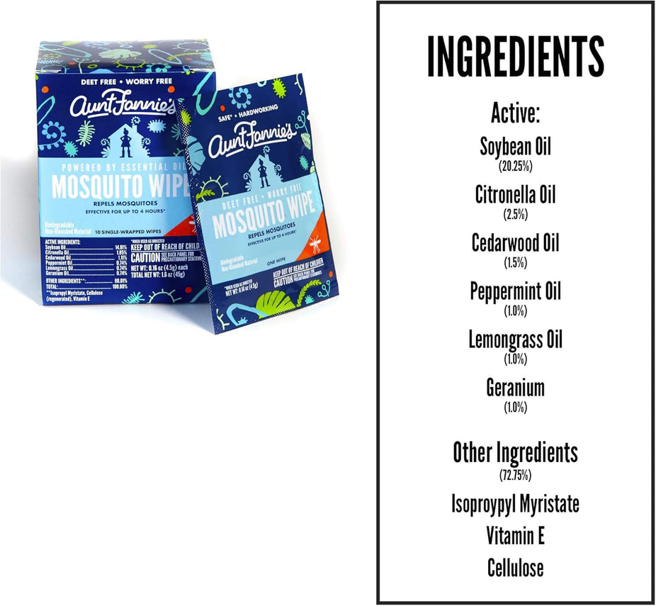 Mosquito Repellent Wipes (10 CT)