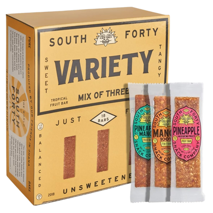 Mix of 3 Premium Tropical Fruit Bars Variety Pack (18 CT)