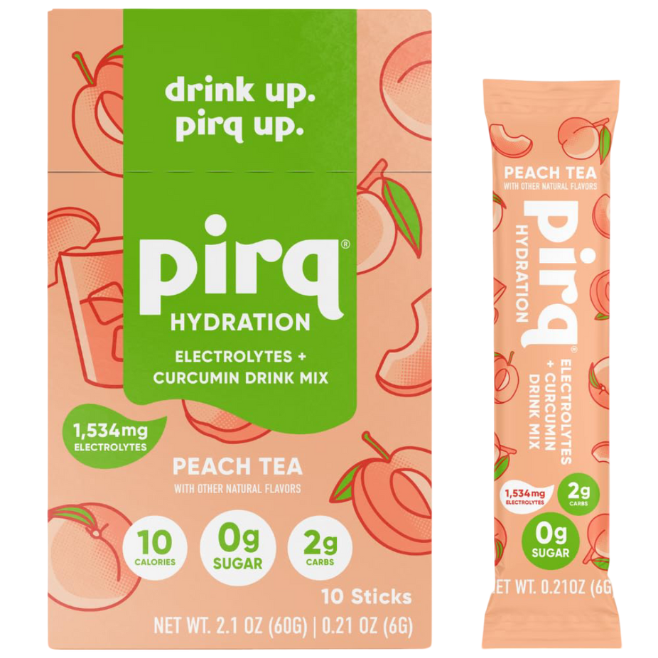 Electrolytes + Curcumin Drink Mix - Peach Tea (10 Packets)