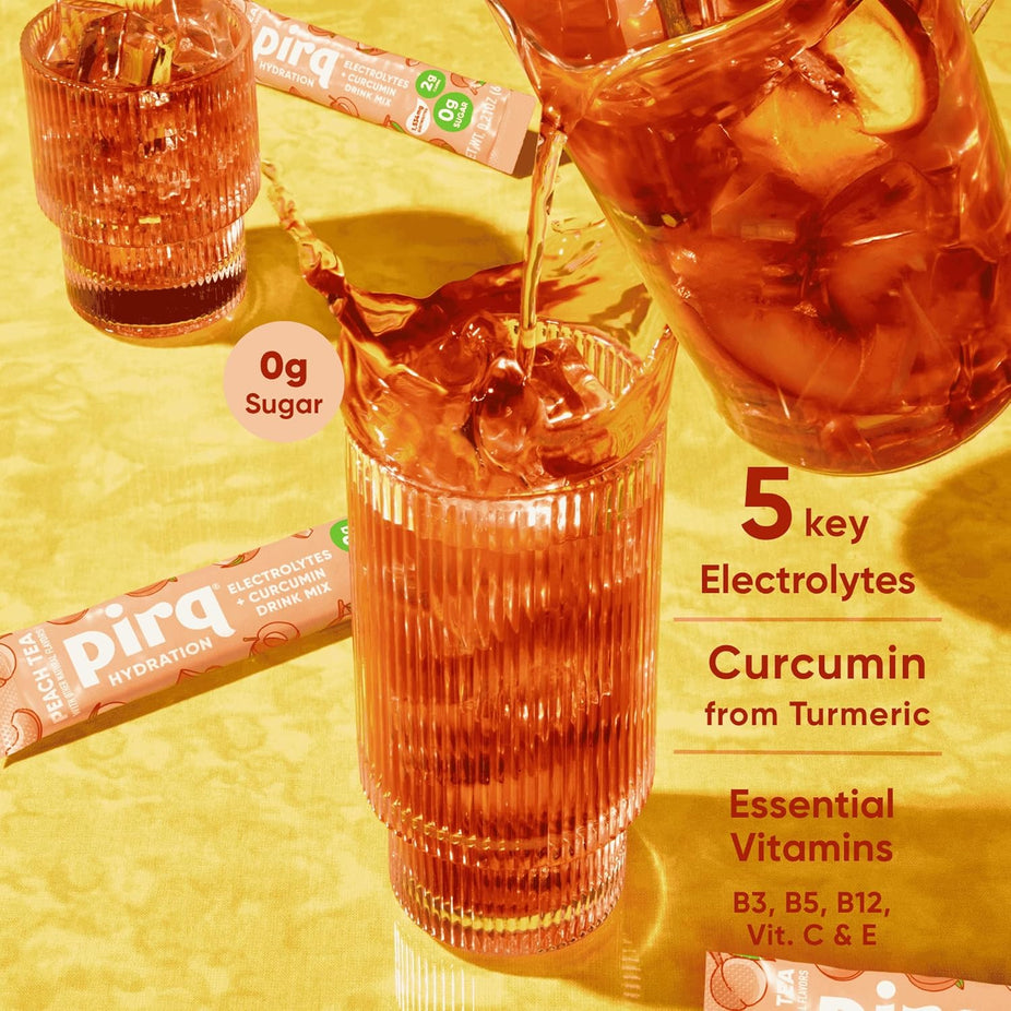 Electrolytes + Curcumin Drink Mix - Peach Tea (10 Packets)