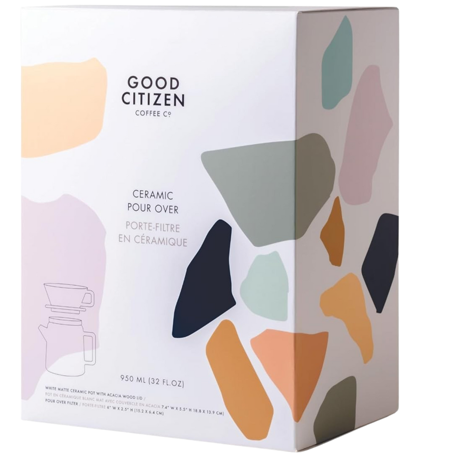 Ceramic Pour Over Serving Pot - White