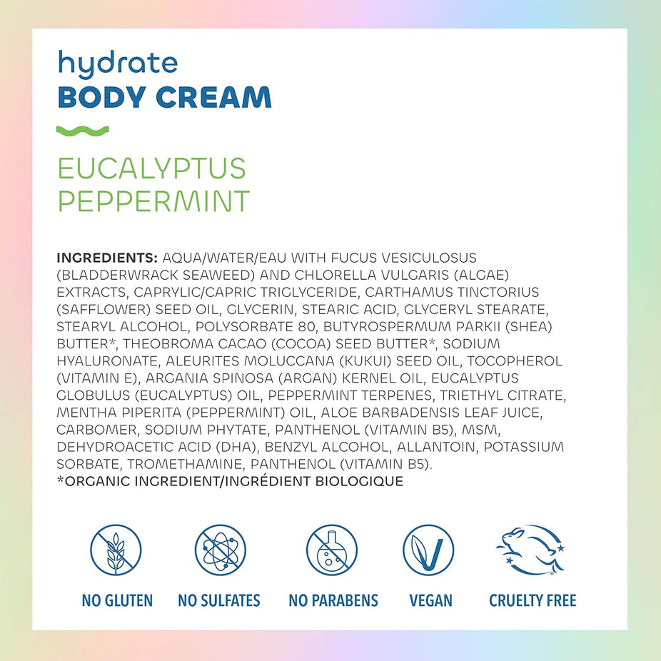 Eucalyptus & Peppermint - Hydrating Soothing Body Cream
