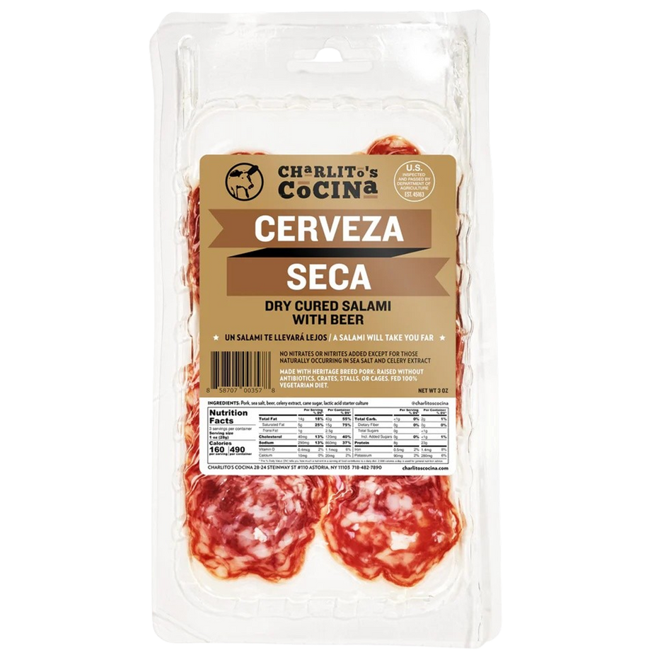 Cerveza Seca Dry Cured Beer Salami