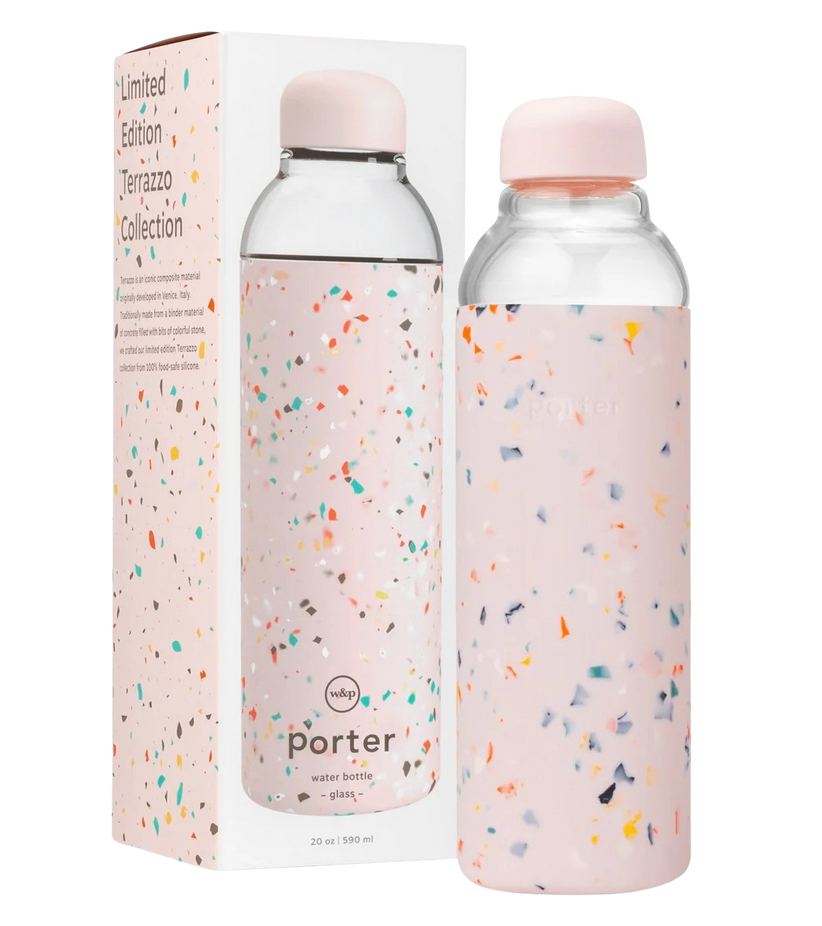 20oz Water Bottle - Terrazzo Blush