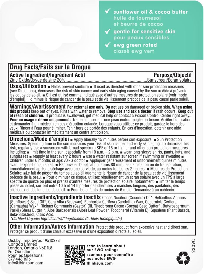 SPF 30 Kids Sunscreen Stick