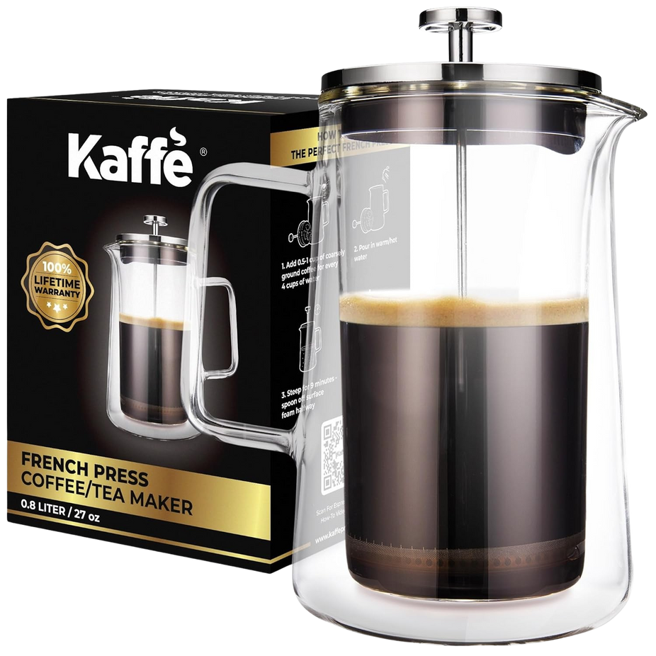 French Press made from Borosilicate Glass