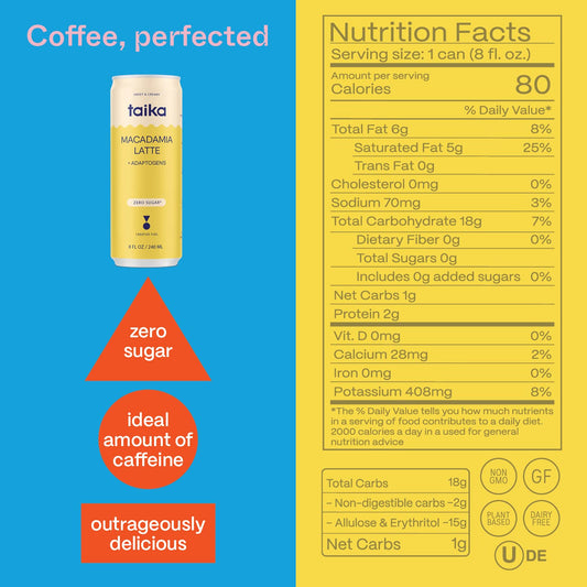 Macadamia Latte + Adaptogens (12 Pack)