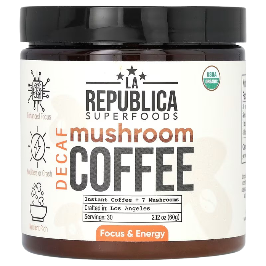 Decaf Mushroom Coffee with 7 Superfood Mushrooms