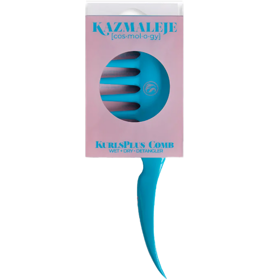 Kurls Plus Wide Tooth Hair Comb - Blue